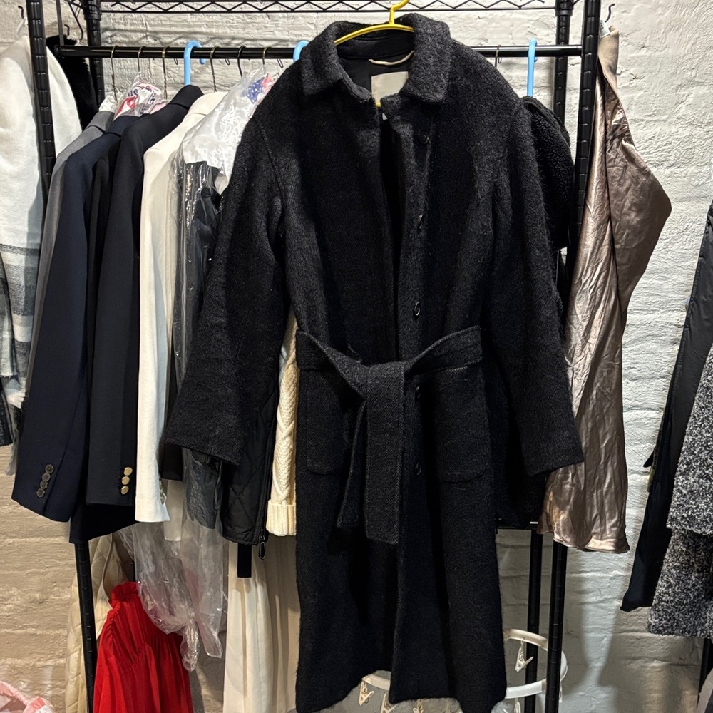 Wilfred Black Pea Coat
